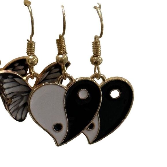 NWOT Heart and butterfly earring bundle - Picture 4 of 5